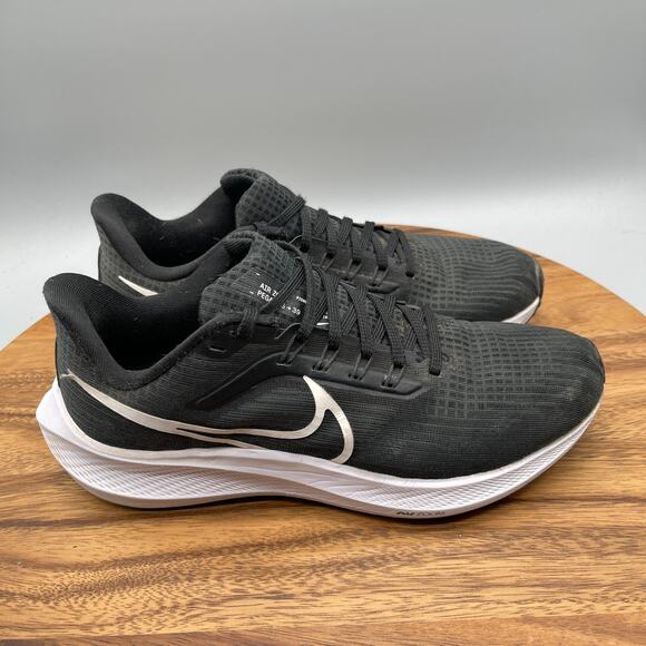 Nike Air Zoom Pegasus 39 Shoes Womens Size 9 Black Running Comfort Gym Sneakers - Picture 1 of 8